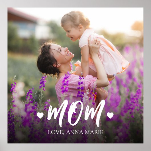 Foto für niedliche Mama Personalisiert Poster (Vorne)