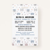 Foto für Niedliche Tiere zur Identifizierung von K Ausweis (Rückseite)