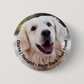 Foto für niedliche Wangen-Sentimental-Hunde-Namen- Button (Vorderseite)