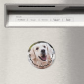 Foto für niedliche Wangen-Sentimental-Hunde-Namen- Magnet (In Situ (Geschirrspüler))