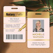 Foto für Notare Public Atney Pink & Gold Ausweis