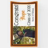 Foto für Orangen- und Schwarzwurtenfarben Banner (Vertikal)