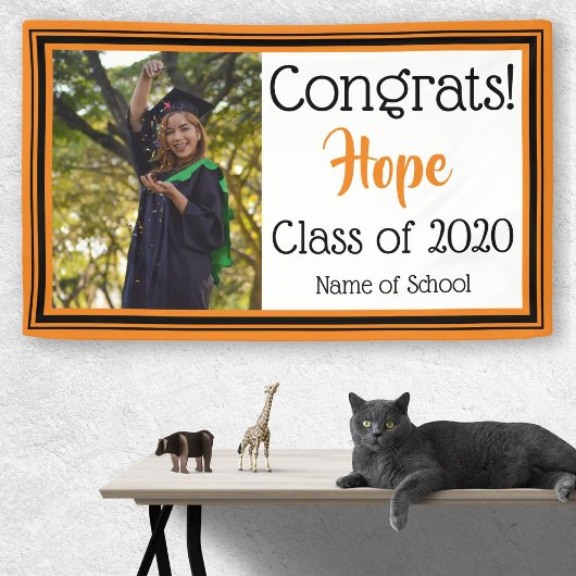 Foto für Orangen- und Schwarzwurtenfarben Banner