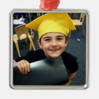 Foto für Personalisiert hochladen Silbernes Ornament