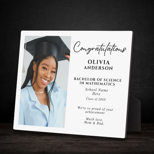 Foto für personalisierte Abschluss-Geschenke für b Fotoplatte