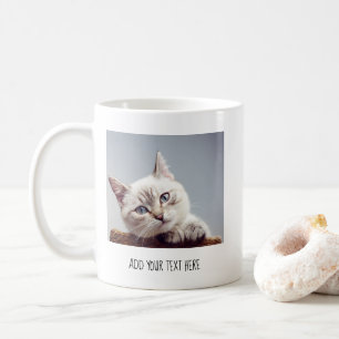 Foto für personalisierte Begleiter und Text Kaffeetasse