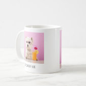 Foto für personalisierte Begleiter und Text Kaffeetasse (Vorderseite Links)