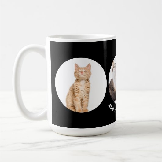 Foto für personalisierte Begleiter und Text Kaffeetasse (Links)