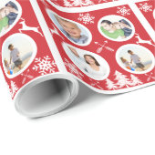 Foto für personalisierte Familienferien Geschenkpapier (Rolleneckpunkt)