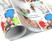 Foto für personalisierte Familienferien Geschenkpapier (Rolleneckpunkt)