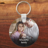 Foto für personalisierte Familienname Schlüsselanhänger (Rückseite)