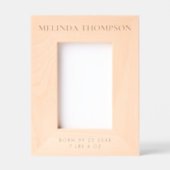 Foto für personalisierte Geburtsstadien Geätzte Rahmen (Vorderseite)