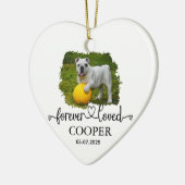 Foto für personalisierte Heimtiere und Name Keramik Ornament (Links)