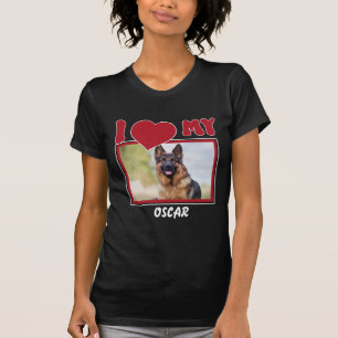 Foto für personalisierte Heimtiere und Name T-Shirt