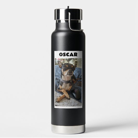 Foto für personalisierte Heimtiere und Name Trinkflasche (Links)