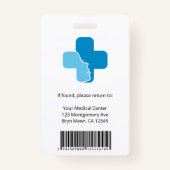 Foto für personalisierte Krankenhausangestellte Ausweis (Rückseite)