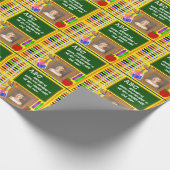 Foto für personalisierte Lehrer Geschenkpapier (Ecke)