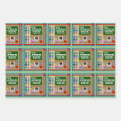 Foto für personalisierte Lehrer Geschenkpapier Set (Vorderseite 3)