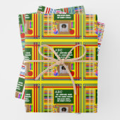 Foto für personalisierte Lehrer Geschenkpapier Set (Beispiel)