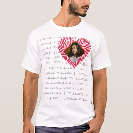 Foto für personalisierte LIEBE T-Shirt (Vorderseite)