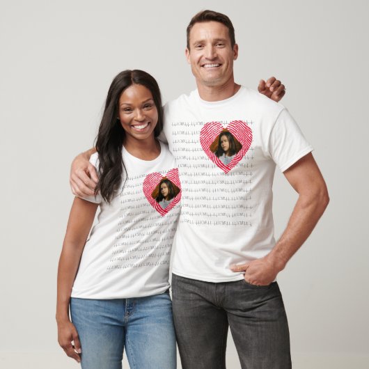 Foto für personalisierte LIEBE T-Shirt (Unisex)