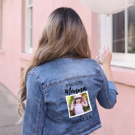 Foto für personalisierte Mama Jeansjacke