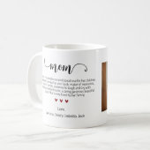 Foto für personalisierte Mama Kaffeetasse (Vorderseite Links)