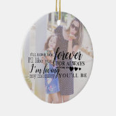 Foto für personalisierte Mutter, - Zitat Keramik Ornament (Rechts)