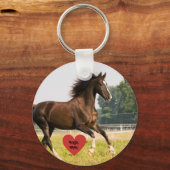Foto für personalisierte Pferde und Pony Schlüsselanhänger (Vorderseite)