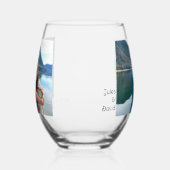 Foto für personalisierte Single Weinglas Ohne Stiel (Rechts)