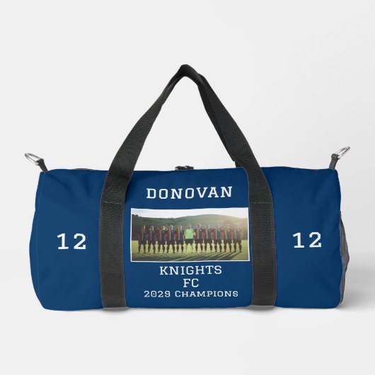 Foto für personalisierte Spielername Duffle Bag (Vorderseite)