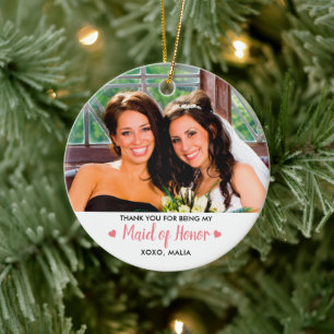Foto für personalisierte Trauzeugin Keramik Ornament