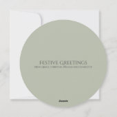 Foto für Personalisierte Weihnachtsfeiertage Feiertagskarte (Rückseite)