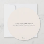 Foto für Personalisierte Weihnachtsfeiertage Feiertagskarte (Rückseite)