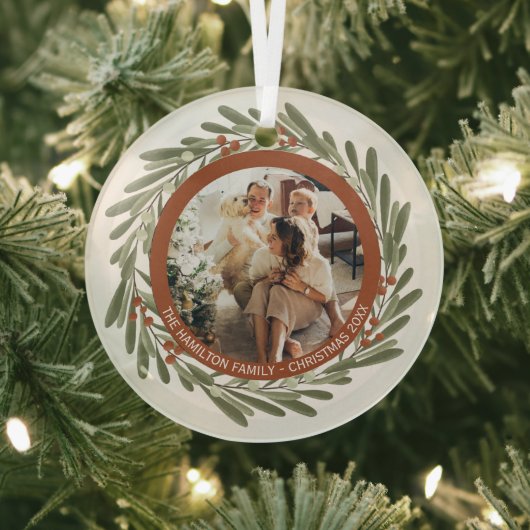 Foto für Personalisierte Weihnachtsfeiertage Ornament Aus Glas (InSitu)