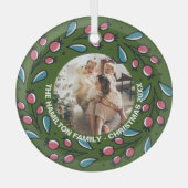 Foto für Personalisierte Weihnachtsfeiertage Ornament Aus Glas (Vorderseite)