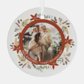 Foto für Personalisierte Weihnachtsfeiertage Ornament Aus Glas (Rückseite)