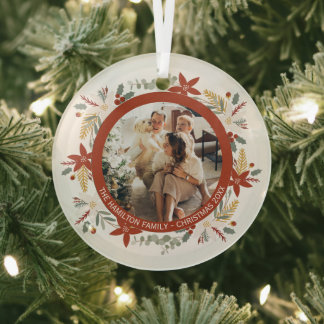 Foto für Personalisierte Weihnachtsfeiertage Ornament Aus Glas