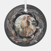 Foto für Personalisierte Weihnachtsfeiertage Ornament Aus Glas (Vorderseite)