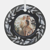 Foto für Personalisierte Weihnachtsfeiertage Ornament Aus Glas (Vorderseite)