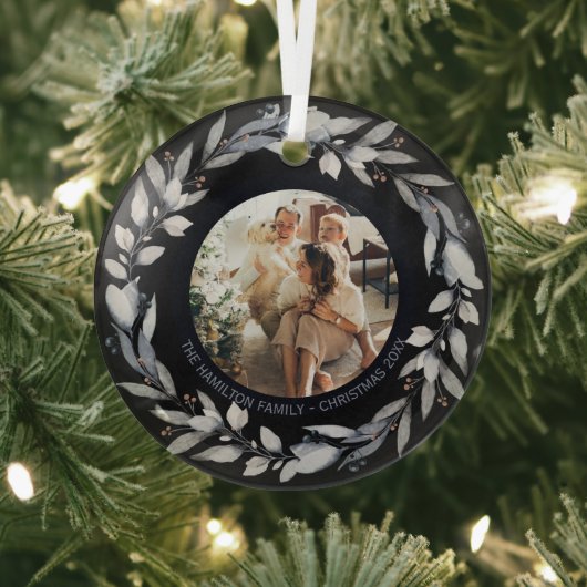 Foto für Personalisierte Weihnachtsfeiertage Ornament Aus Glas (InSitu)