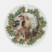 Foto für Personalisierte Weihnachtsfeiertage Ornament Aus Glas (Rückseite)