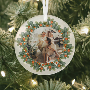 Foto für Personalisierte Weihnachtsfeiertage Ornament Aus Glas