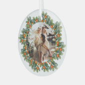 Foto für Personalisierte Weihnachtsfeiertage Ornament Aus Glas (Vorderseite links)