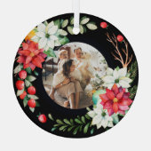 Foto für Personalisierte Weihnachtsfeiertage Ornament Aus Glas (Rückseite)