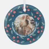 Foto für Personalisierte Weihnachtsfeiertage Ornament Aus Glas (Vorderseite)