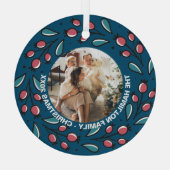 Foto für Personalisierte Weihnachtsfeiertage Ornament Aus Glas (Rückseite)