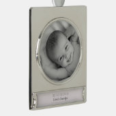 Foto für Personalisierte Weihnachtsnamen Banner-Ornament Silber (Rechts)