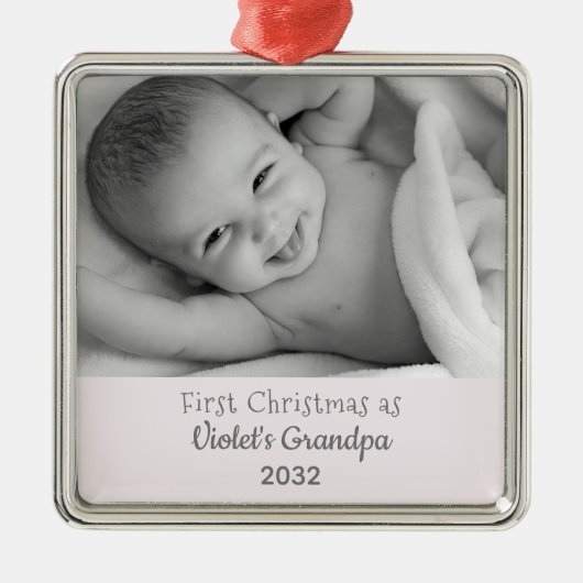 Foto für Personalisierte Weihnachtsnamen Ornament Aus Metall (Vorne)