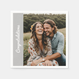 Foto für persönliche Verlobung Papier Napkin Serviette